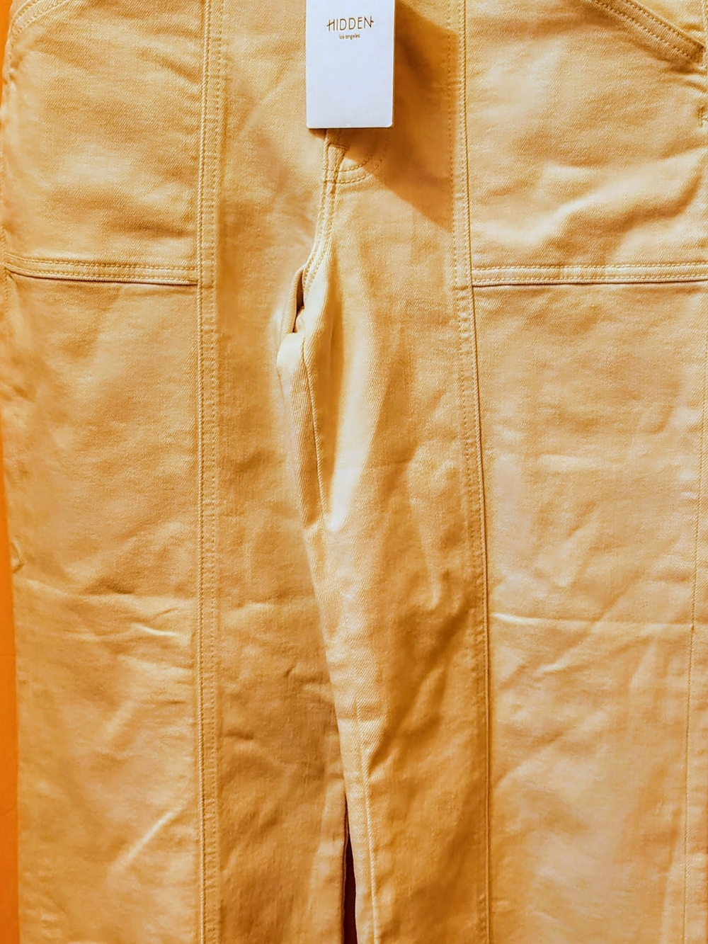 HAPPI Hidden High-Rise Comfort Flare Jeans in Cream